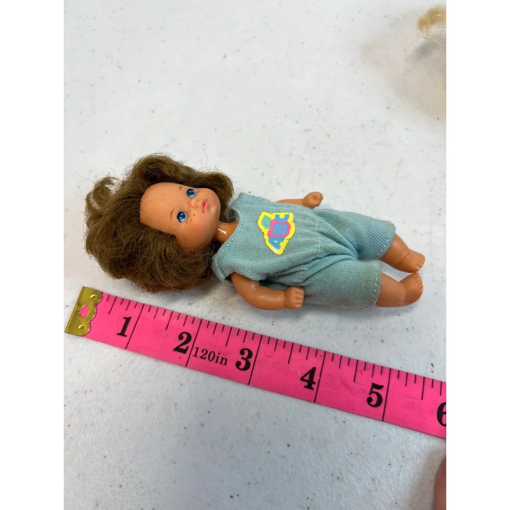 Vintage Mattel Heart Family Barbie Baby Dolls Blonde Brunette ABC Apple Outfits